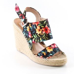 Dolce Vita Floral Espadrille Wedges